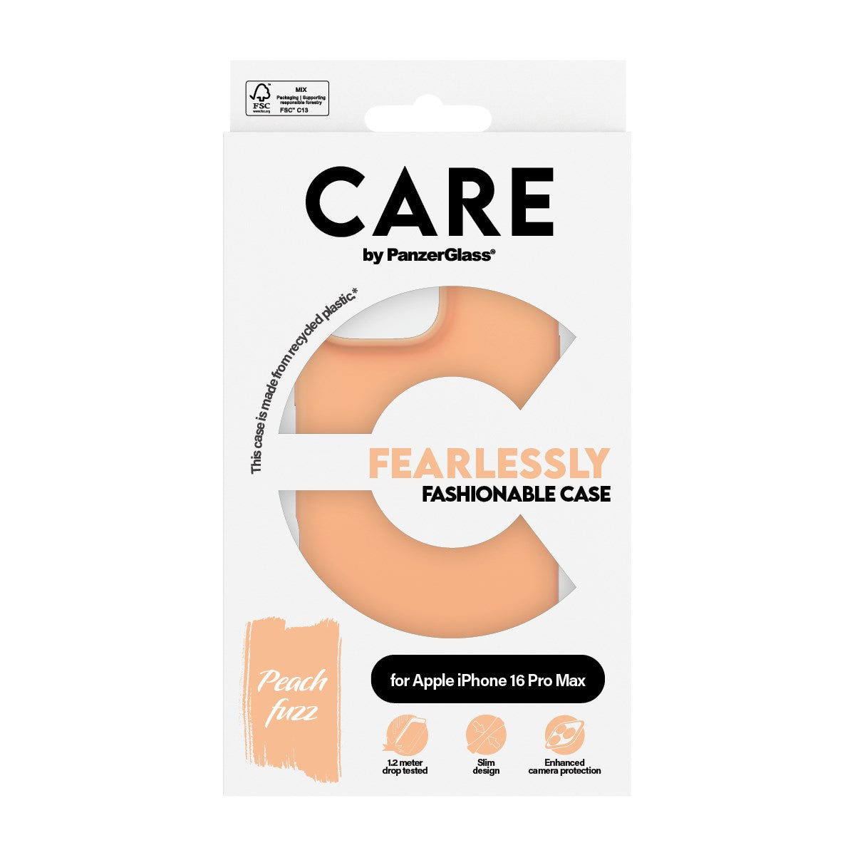 CARE by PanzerGlass® Case Peachy iPhone 16 Pro Max